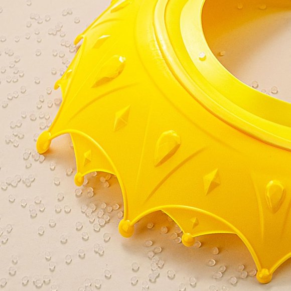 Baby Shower Cap Shield Bathing Cap Safe Silicone Protection Bath Cap Crown - NEW - Picture 3 of 7